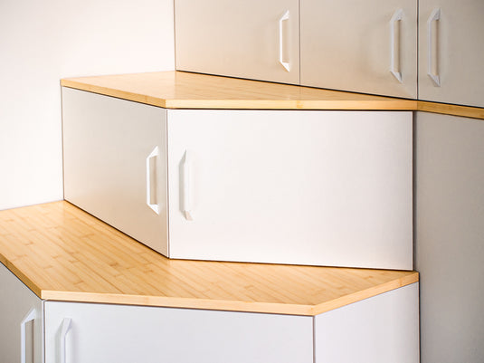 Badezimmerschrank mit Bambus