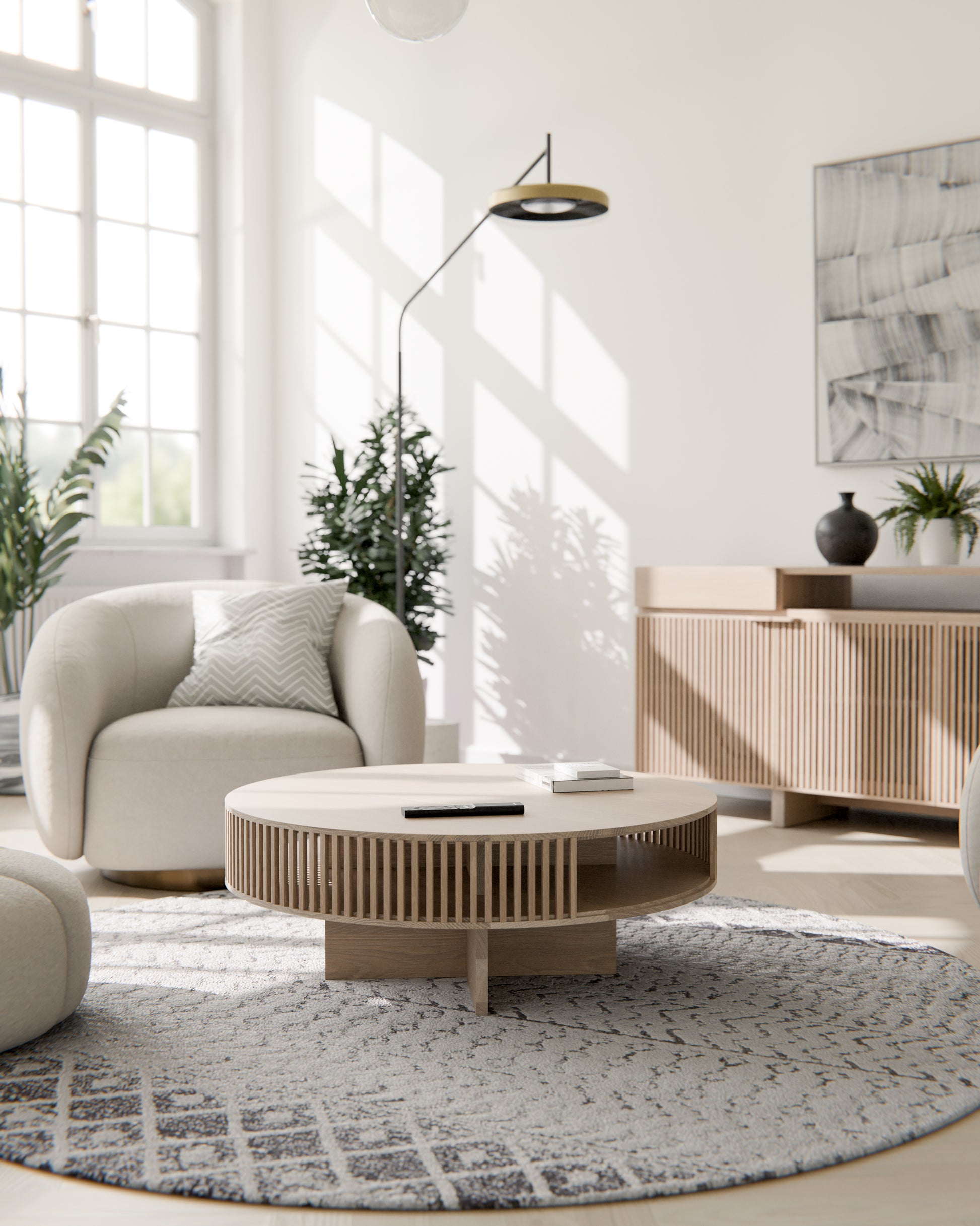 Couchtisch Eiche Japandi
