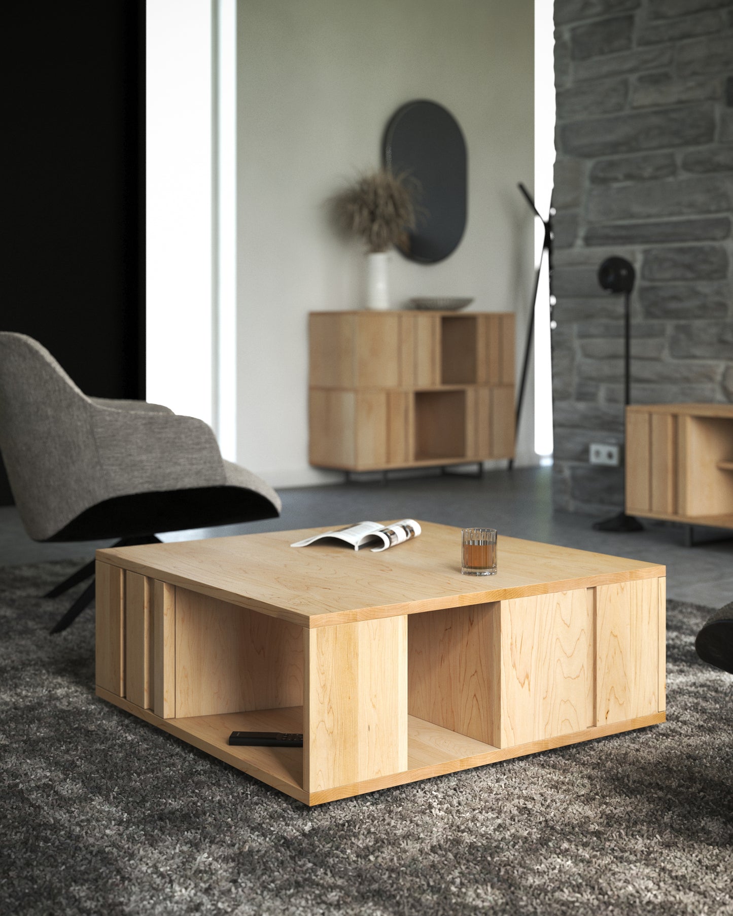Ahorn Couchtisch – Moderner Luxus