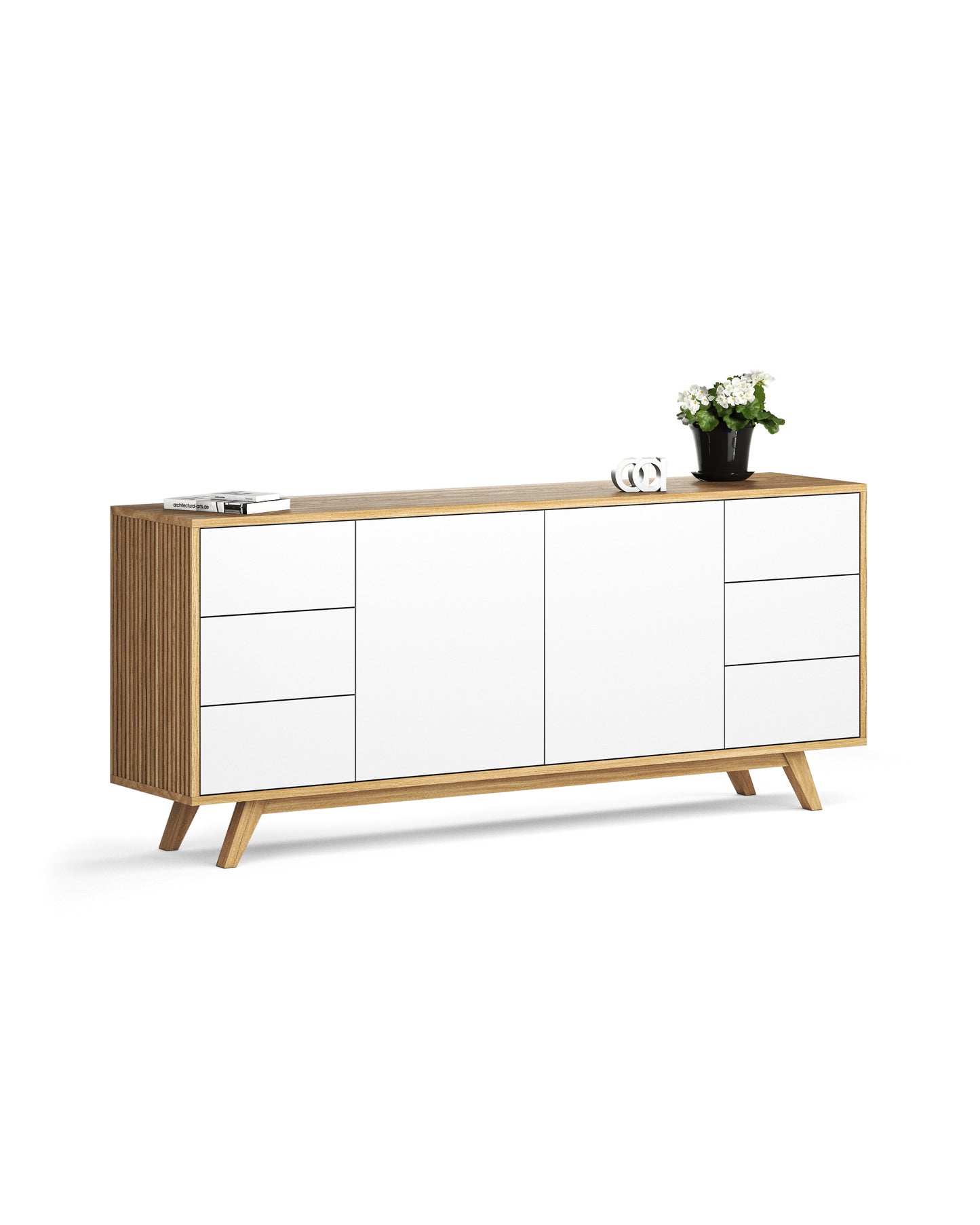 Sideboard in Eiche weiß