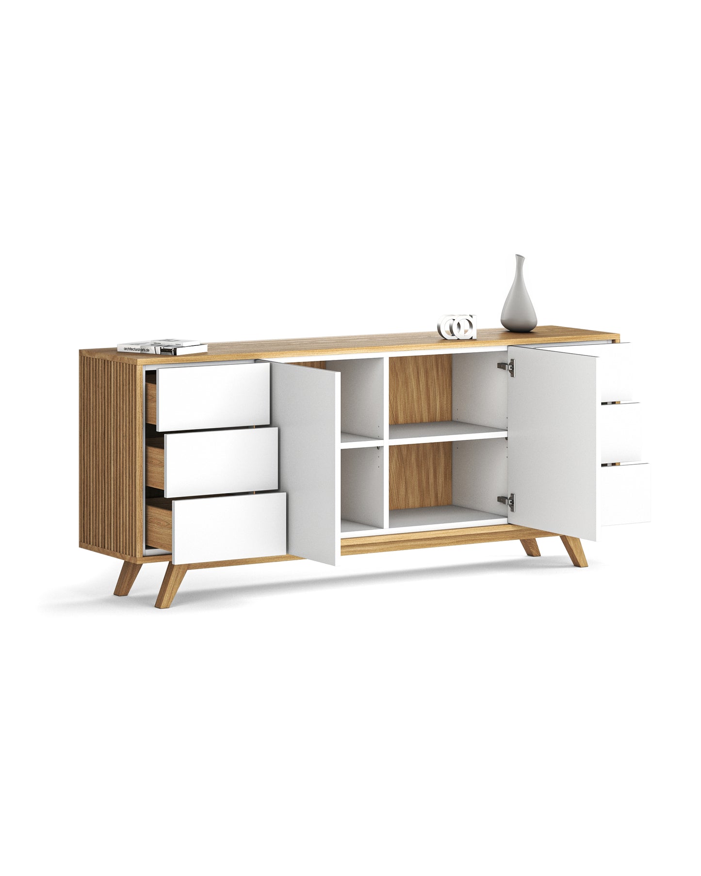 Sideboard in Eiche weiß
