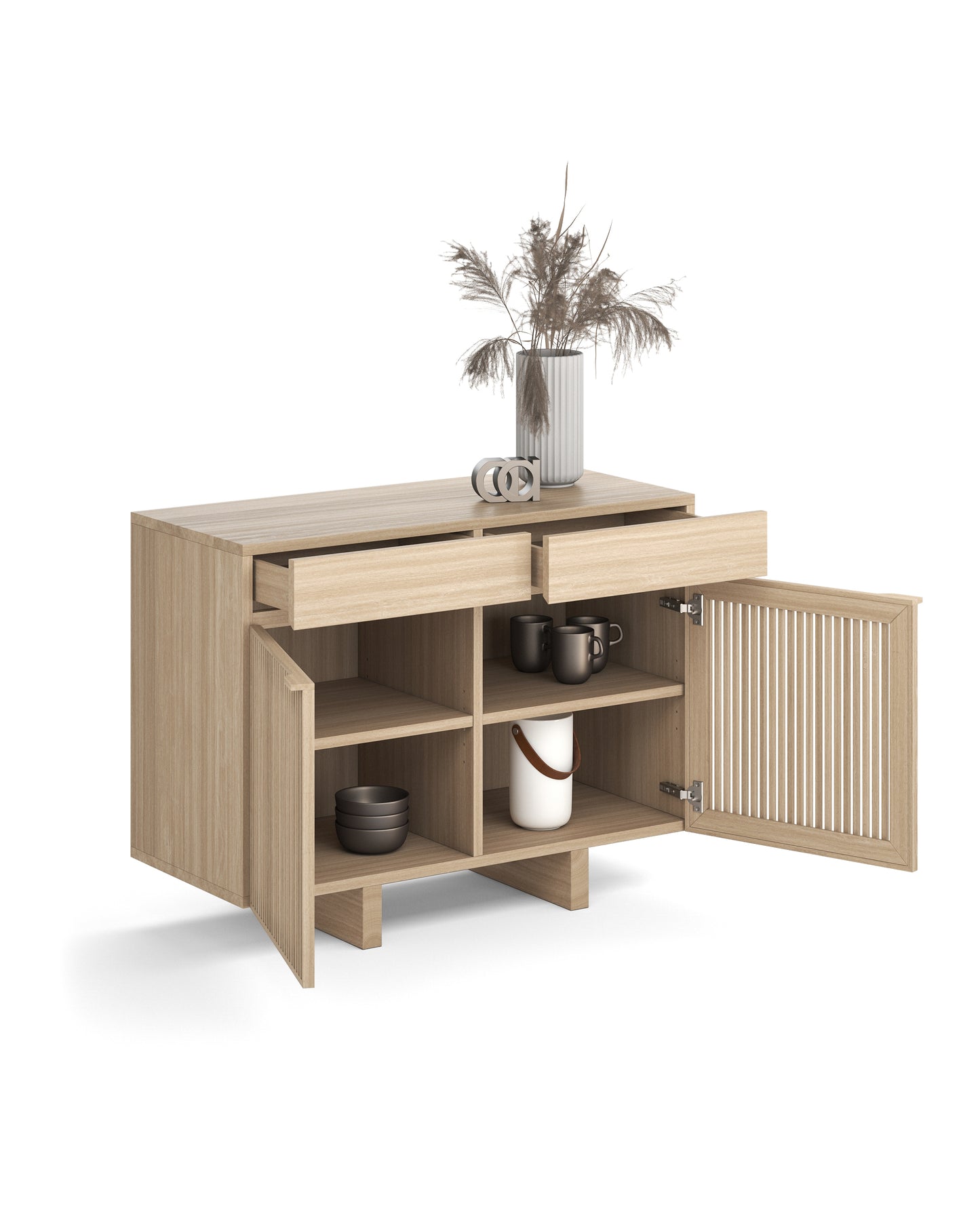 Japandi-Stil Sideboard in Eiche