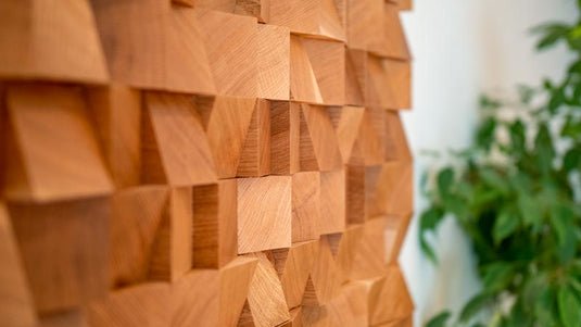 Sound Diffusor aus Eiche Massivholz