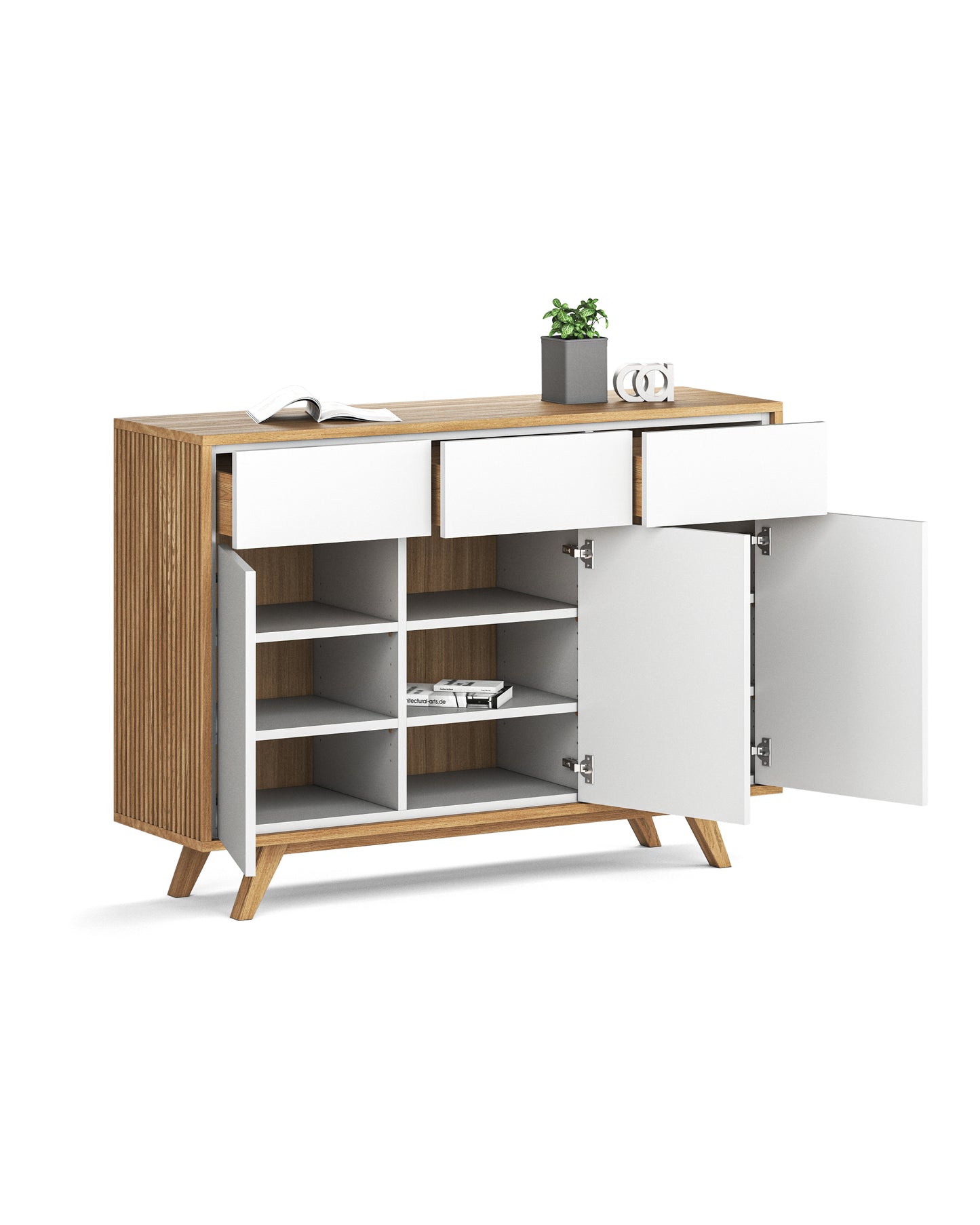 Sideboard in Eiche weiß