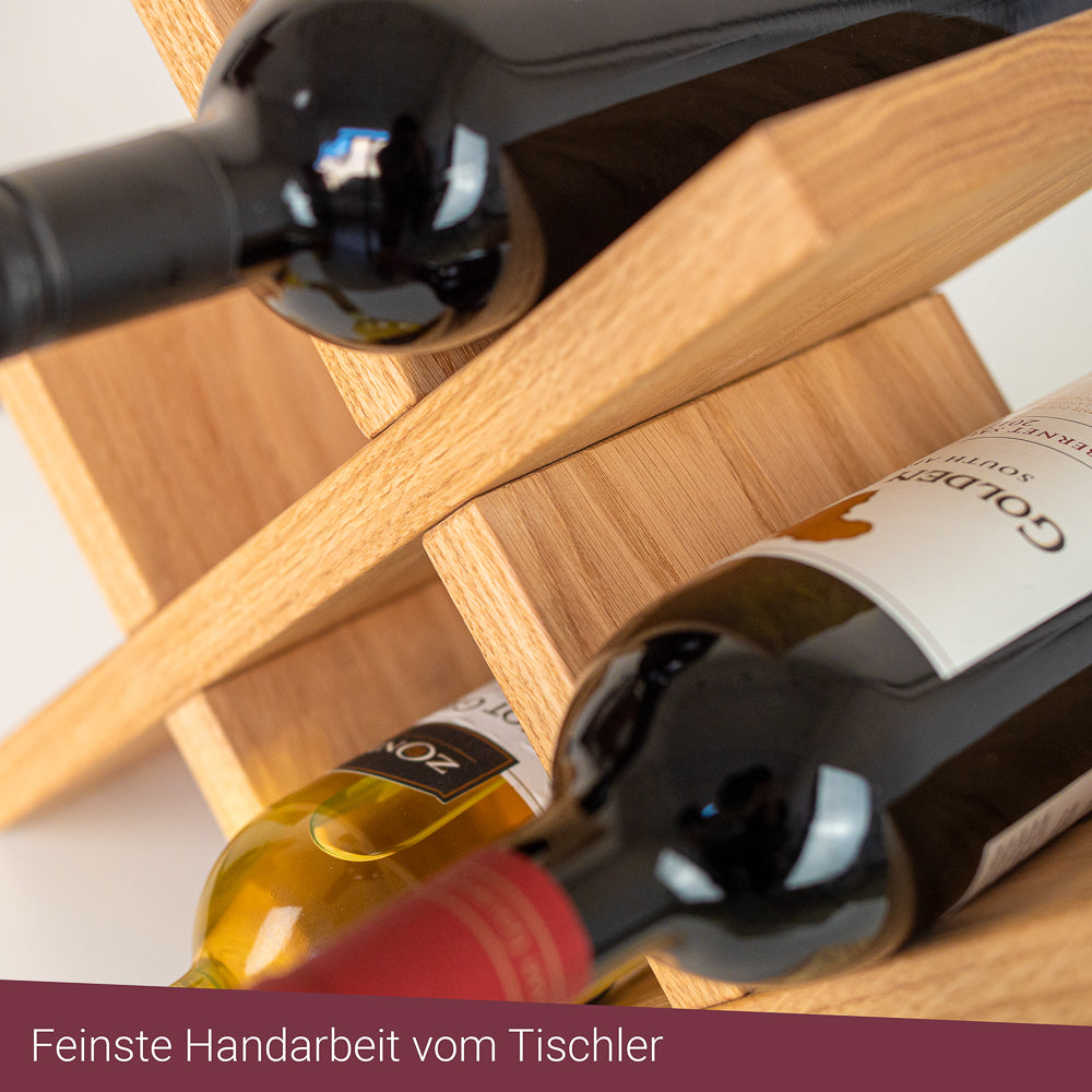 Weinregal Weinständer massiv Holz
