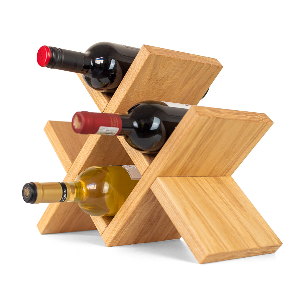 Weinregal Weinständer massiv Holz