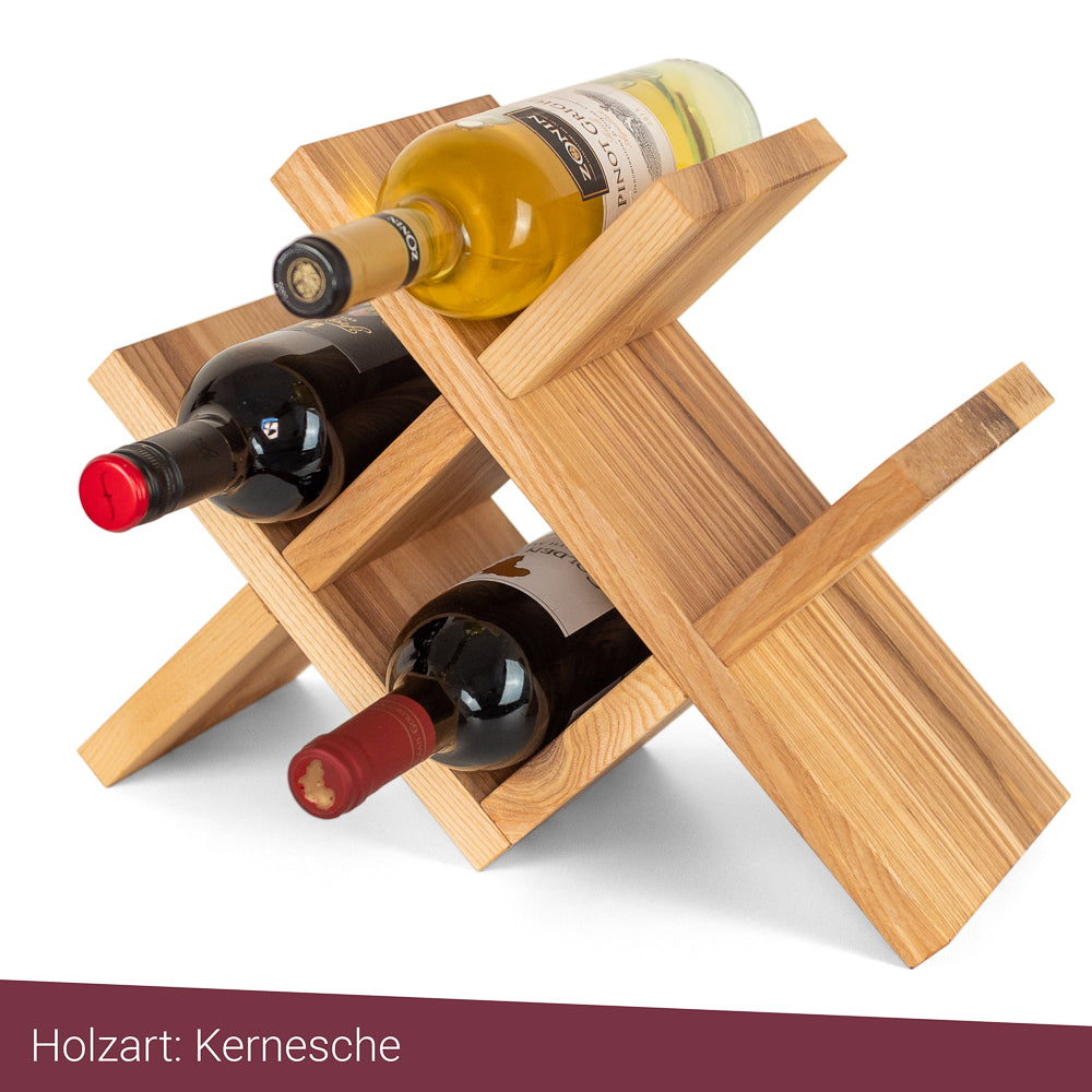 Weinregal Weinständer massiv Holz