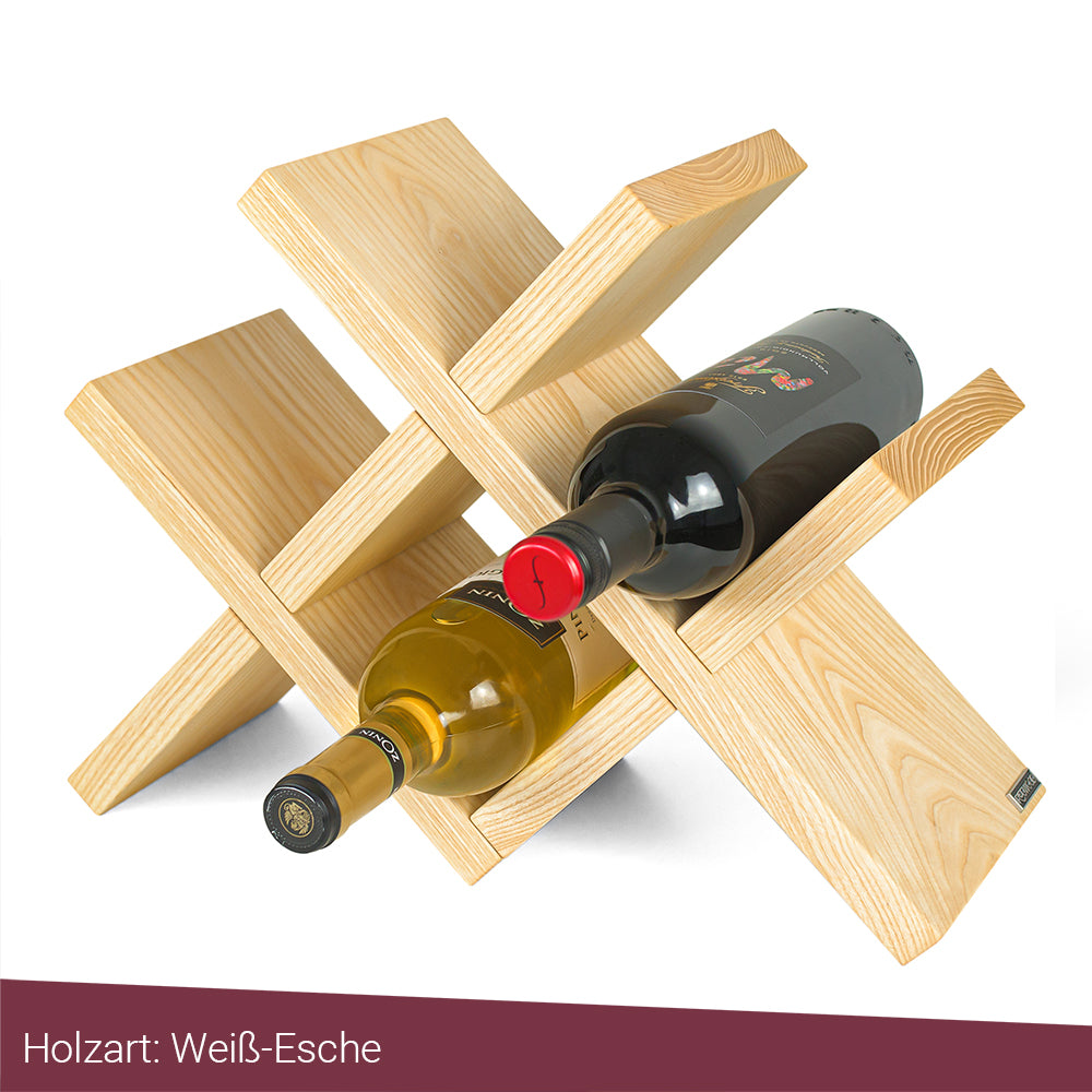 Weinregal Weinständer massiv Holz