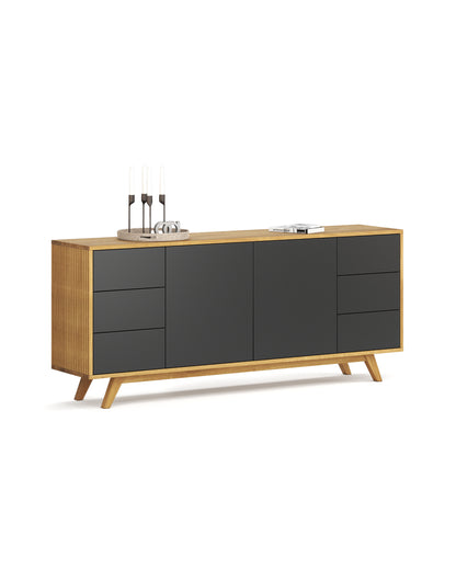 Sideboard in Eiche schwarz