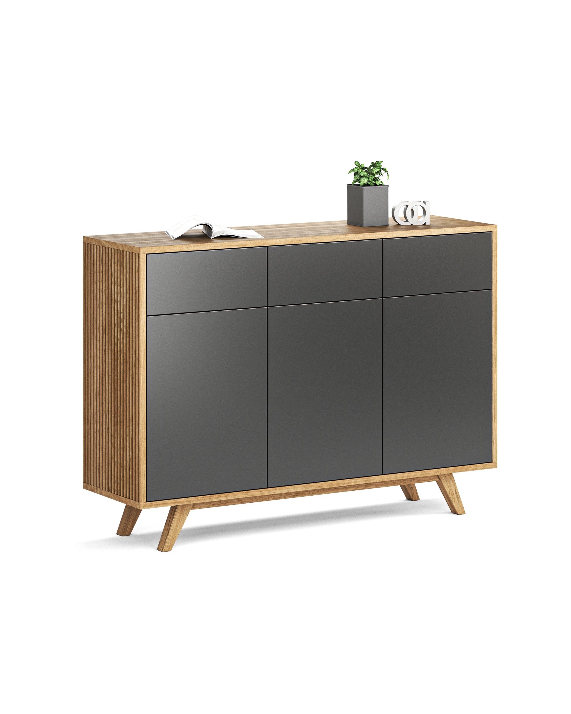 Sideboard in Eiche schwarz